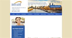 Desktop Screenshot of mainlinedentistry.com